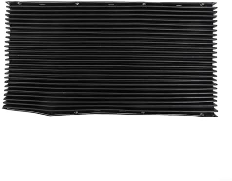 CNC Machine Tool Protective Accordion Cover Retractable Dust Guard For Milling Machines Lathes Guide Rail Grinders Black 400X600mm (400x600mm)