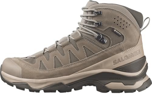 Salomon Men's Quest Echo Gore Tex Trail Running Shoe, Walnut Desert Tan Black Olive, 11