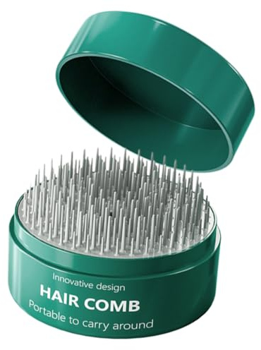 Beaupretty Brosse De Massage Compacte Verte Peigne à Cheveux Pour Femme Mini Portable Peigne Démêlant Léger Soin Capillaire Personnel