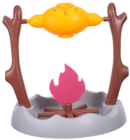 SUPVOX Interactive Food Dispensing Cat Toy with Rotating Barbecue Grill Shape, Abs Material, Slow Feeder for Mental and Physical Enrichment, for Indoor Cats