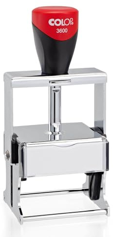 COLOP Expert Timbro personalizzato | Timbro in metallo professionale | Timbro aziendale e indirizzo | Autoinchiostrante | Diverse misure disponibili (3600)