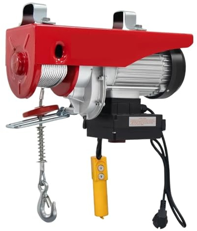 Montacargas eléctrico Polipasto Eléctrico Grúa eléctrica portátil para el hogar con cabrestante eléctrico SIHAO 440LBS-2200LBS con control inalámbrico/cableado
