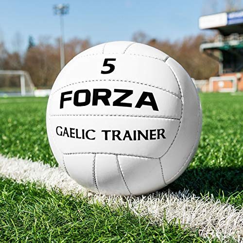 Forza Gaelic balón de fútbol | Hola Tech Airlock Bladder | 100% cosido a mano GAA Ball, color Size 4, tamaño pack de 1