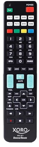 netshop 25 Fernbedienung für Xoro - Universal nutzbar für HTC/HTL 2446, 2448, 1346, 1347, 1546, 1550, 1560, 1946, 1949 Ersatzfernbedienung