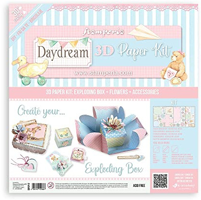 STAMPERIA INTL, KFT (3PL) 3D Paper Kit - DayDream exploding box