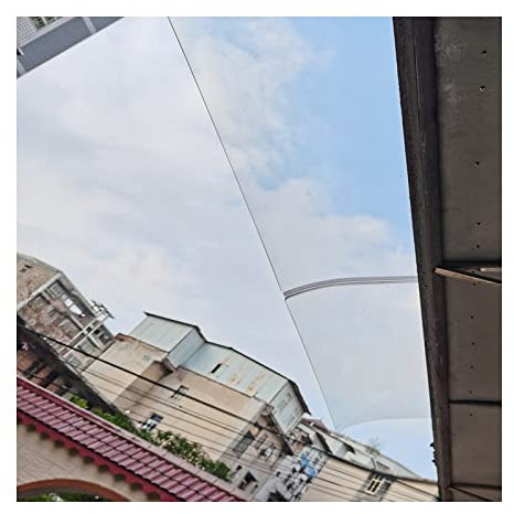 CHEMYO Awning Rain Door Canopy, Outdoor Invisible Polycarbonate Patio Shade Shelter, UV Protection Clear Rain Cover For Pergola Garden, No Brackets, Custom Size