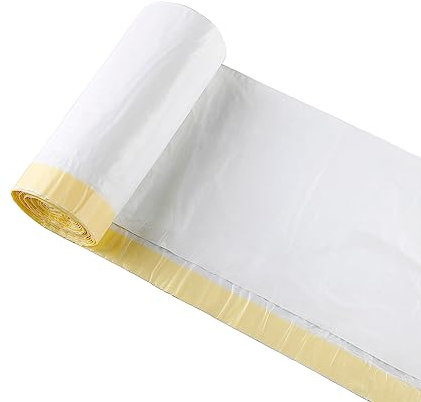 blkk Bin Bags Heavy Duty Bin Liners 70L Swing Bin Liners Strong Pedal Drawstring Bin Bags with Tie Handle Unscented (1 Rolls, 20 Counts in All)