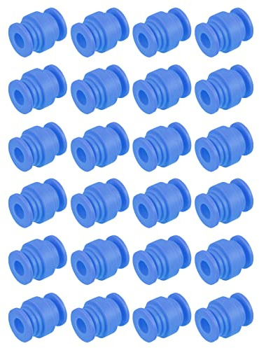 sourcing map Vibrationsschutz Stoßdämpfung Dämpfung Gummi Bälle M7x20mm für RC Quadcopter FPV Kardanisch Kamera Montage (Blau/24Pack)