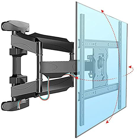 Supporto per TV, robusti supporti per TV, staffa per montaggio a parete TV articolata per la maggior parte dei televisori a schermo piatto LED, LCD, OLED e al plasma da 32-70 pollici con modelli fino