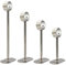 4 Piezas Soporte para Cortinas, Soporte de Barra Colgante de Armario Acero Inoxidable Soporte del Montaje del Techo Extremo de Ducha Soporte para Barra de Brida sin Tornillos