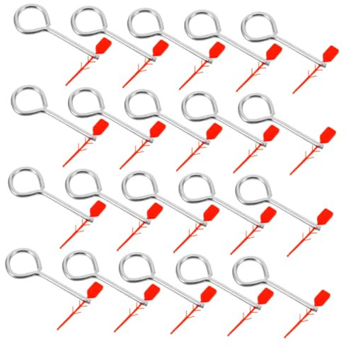 HOMSFOU 20sätze Sicherungsstifte Für Feuerlöscher Zugstifte Für Feuerlöschgeräte Ersatz-sicherheitsstifte Mit Dichtungen Werkzeuge Für Feuerlöschausrüstung