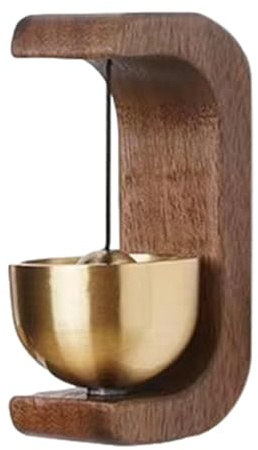 Magnetische Türklingel, dekorative Türklingel, Neuheit, magnetische Türklingel, dekorative Holztürklingel, laute Türklingel für Zuhause, leichte Innendekoration, Vintage-Stil Türklingel