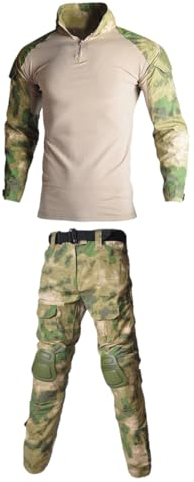 Paintball-Armeeanzug Für Herren, Jagd, Militärkleidung, Camo1-Overall, Multicam-Cargohose, Kampfhemd Mit Polstern