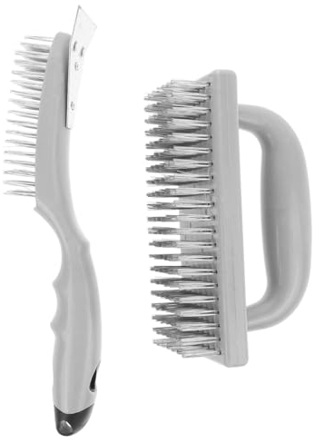 Brosse Nettoyante pour Grils de Barbecue en Acier Inoxydable, Lot de 2