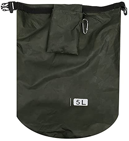 PerGar Sac Sec Extérieur, Sac Sec Extérieur Pliable en Baril étanche en PVC, Sac étanche, Sacs Secs pour Kayak étanche, Sac de Plage étanche (5L)