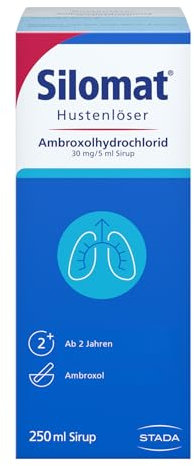 Silomat Hustenlöser – erleichtert das Abhusten & reduziert neue Hustenattacken durch Ambroxol – Erdbeer-Vanille-Geschmack – für Kinder ab 2 Jahren geeignet – 250 ml