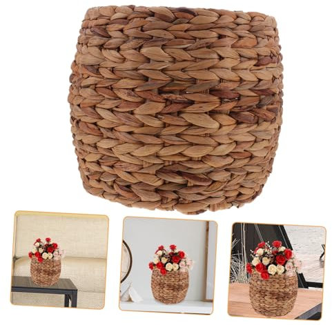 KITANDOVE Wickelkorb Hyazinthe Geflochtener Aufbewahrungskorb Für Blumen Snack Und Kosmetik-organizer Dekorativer Korb Für Kleine Gegenstände