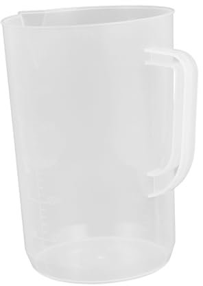 Gatuida Measuring Cup Plastic 3000ml Large Capacity Measuring Pitcher with Handle Wear Resistant Oil for Engine Oil and Liquid Measurement in Garage and Workshop