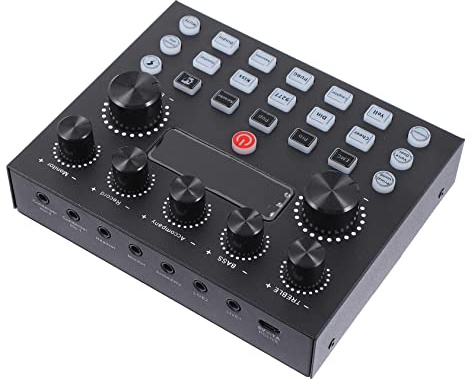 Vaguelly Equipo De Iluminación para Tarjeta De Sonido Efectos De Calentamiento y Cambio De Voz
