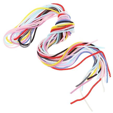 HOMSFOU 12pcs Data Cable Protection Rope Pack Spiral Winding Sleeve for Wire Management under Desk