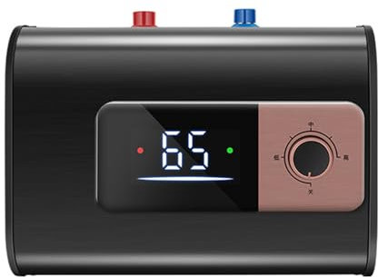 Mini calentador de agua instantáneo, calentador de agua eléctrico doméstico de 1500 W con almacenamiento y pantalla digital HD para cocina,8L