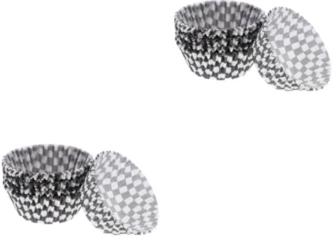 ABOOFAN 2 Set Tazze Da Torta Tazze Di Polistirolo Pirottini in Pergamena Per Cupcake Porta Torte Alzatine Per Confettata Supporti Per Cupcake Pirottini Per Muffin Nuziali Pvc 100 Pezzi * 2