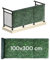 Avilia Siepe Artificiale da Esterno 100x300 cm con Foglie Lauro in PVC e Rete Ombreggiante – Frangivista per Recinzione Giardino, Copri Ringhiera Balcone