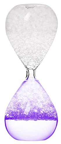 Sablier à eau, sablier créatif à bulles de rêve, plusieurs couleurs au choix, sablier à bulles en verre, décoration en verre liquide, sablier en mousse de rêve