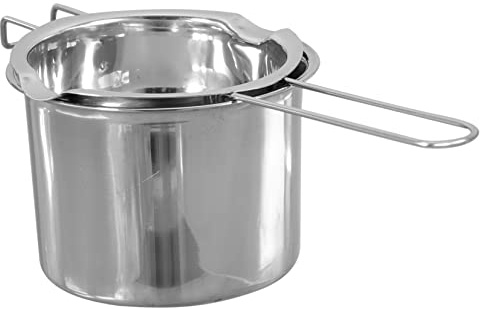 VINTORKY Crisol De Acero Inoxidable 304 Grande 600ml para Derretir Mantequilla y Chocolate Olla para Calentar Dulces y Queso Uso Cocina para Hornear y Repostería