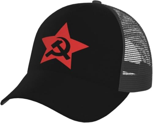 Baseball Cap UDSSR Hammer Und Sichel Trucker Hut Einstellbare Snapback Cap Unisex Baseballkappe Für Reisen Running Outdoor