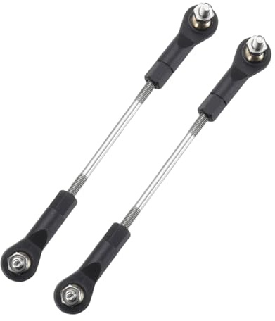 sourcing map 2Pcs Adjustable Turnbuckles Camber Link,74-84mm | Turnbuckle Rod Steering Servo Linkage with M3 Ball Head Rod Ends for RC Car Replace Parts