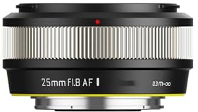 Camera Lens, 25mm F1.8 AF APS-C Festbrennweitenobjektiv mit großer Blendenöffnung for Porträtaufnahmen, kompatibel mit Sony E, Fuji FX30, Nikon Z, ZVE-10, A5000 und A5100,in Parts(Silver,Z)