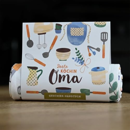 HappyLife Geschirrhandtuch Geschirrtuch (Oma)