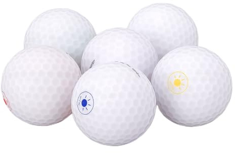 XUXHOU Leuchtende Golfbälle, LED Golfbälle, 6 Stück für Nachtgolf Training, Abendsport für Anfänger und Profis
