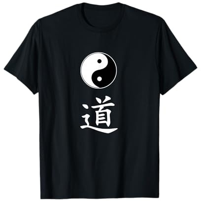Arti Marziali Tai Chi Tao Taiji Yin Yang Simbolo Carattere Dao Maglietta