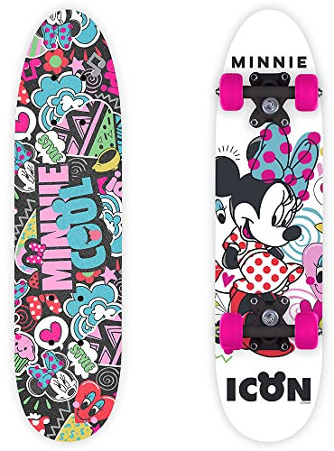 Seven Polska (Holz) Skateboard Minnie Mouse 61x15x8/10cm (9935) bunt Einheitsgröße