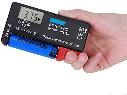BT‑168pro Tester Batteria, Tester Batteria Digitale per AAA AA 9V 1,5V, Tester per Batterie Domestiche per Pile a Bottone Piccole