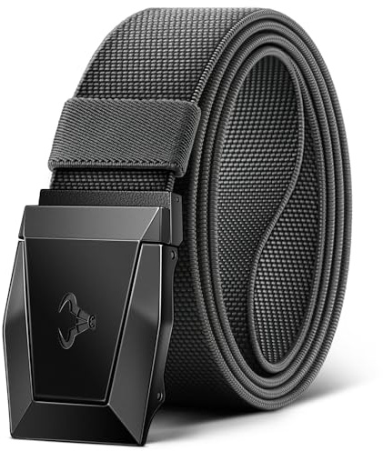 BULLIANT Taktischer Gürtel, Gürtel Herren 3,8cm,Größe Angepasst | Herren Arbeitsgürtel Militär Wandern mit Metall-Schnellverschluss