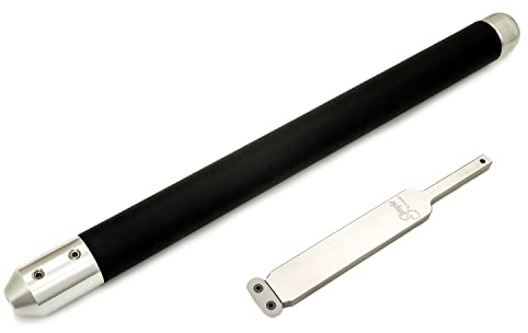 Simple Woodturning Tools Carbide Scraper I Perfect for finishing long straight lines, shaping bowl walls and creating flat bottomed bowls and boxes, USA Made (Oval Cutter/with 17 Foam Grip Handle)