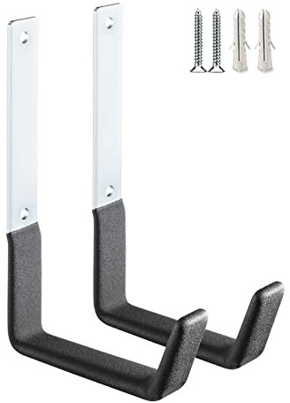 PYBTOOL Utility-Haken für Garagenwand, robuste Garagen-Aufbewahrungshaken, Gartenwerkzeug-Organizer, Stahl-Wandmontage-Aufbewahrungshaken (Medium 12.5x19cm)