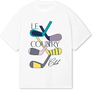 GUNTHER Golfklubb T-shirt, Vitt och blått, L