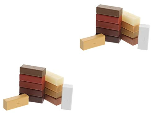 OSALADI 2sets Wood Floor Scratch Remover Laminate Floor Filler Scratch Repair Tool for Hardwood for Fixing and Dents in Living Rooms and Kitchens