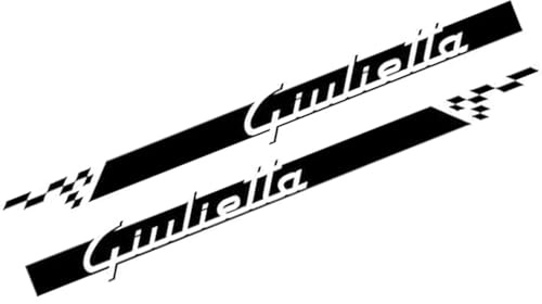 Auto Adesivi Minigonne Laterali für Giulietta 1977-2020,Antigraffio Adesivi Decorativi Minigonne Laterali Dell'auto Ricambi Auto,A/Black