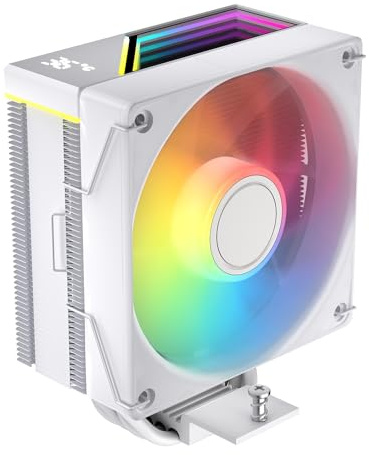 TZMRIT KF420 DGT ARGB CPU Kühler Mit Temperaturanzeige Display,für Intel LGA 1700/1200/115X/1851/1366/2011, für AMD AM4/AM5 (White)