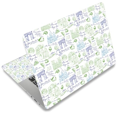 icolor Laptop Skin Aufkleber Folie Cover Vinyl Aufkleber für 13 13,3 14 15 15,4 15,6 Zoll Notebook Schutzfolien Laptop Selbstklebend Kunst Dekorative Schutzhülle (Skin077)