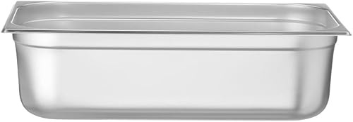 HENDI Contenitore Gastronorm, GN 1/1, resistenza termica -40 °C a 300 °C, compatibile con i forni a convezione, frigoriferi, bagno María, chafing dishes, 21L, 530x325x(H) 150mm, acciaio inox