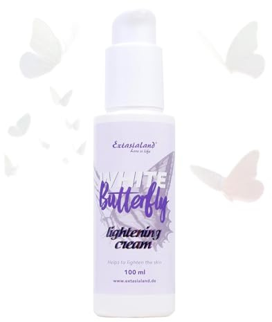 White Butterfly Whitening Cream Intime Aufhellungscreme für schnelles & sanftes Lightening der Haut Deutsche Markenqualität mit hochdosiertem Vitamin C & E - verschiedene Größen (100 ml (1er Pack))