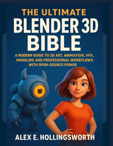 The Ultimate Blender 3D Bible: A Modern Guide to 3D Art, Animation, VFX, Modeling and Professional Workflows with Open-Source Power