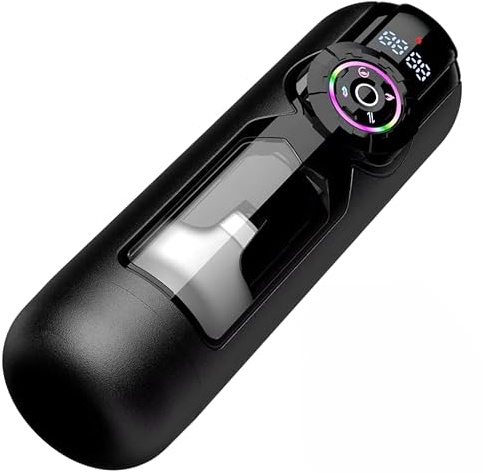 TITAN Masturbateurs Hommes Automatique – Masturbateur Électrique Télescopique à Succion et Rotation Silicone Doux Rechargeable chauffage écran LED, multi mode