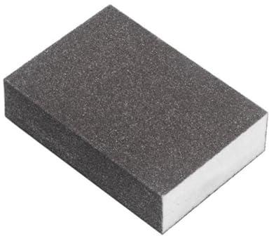 Opatiny Grit 6080120240 Bloc éponge de ponçage humide et sec, tampon en mousse abrasive pour bois, peinture, métal, pour le polissage du plastique et des cloisons sèches, lavable et réutilisable, 100